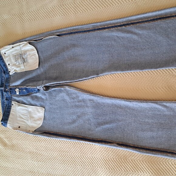 Abercrombie & Fitch 1892 Button Fly Boot Distressed Jeans Vintage 36 X 32 - Picture 6 of 12